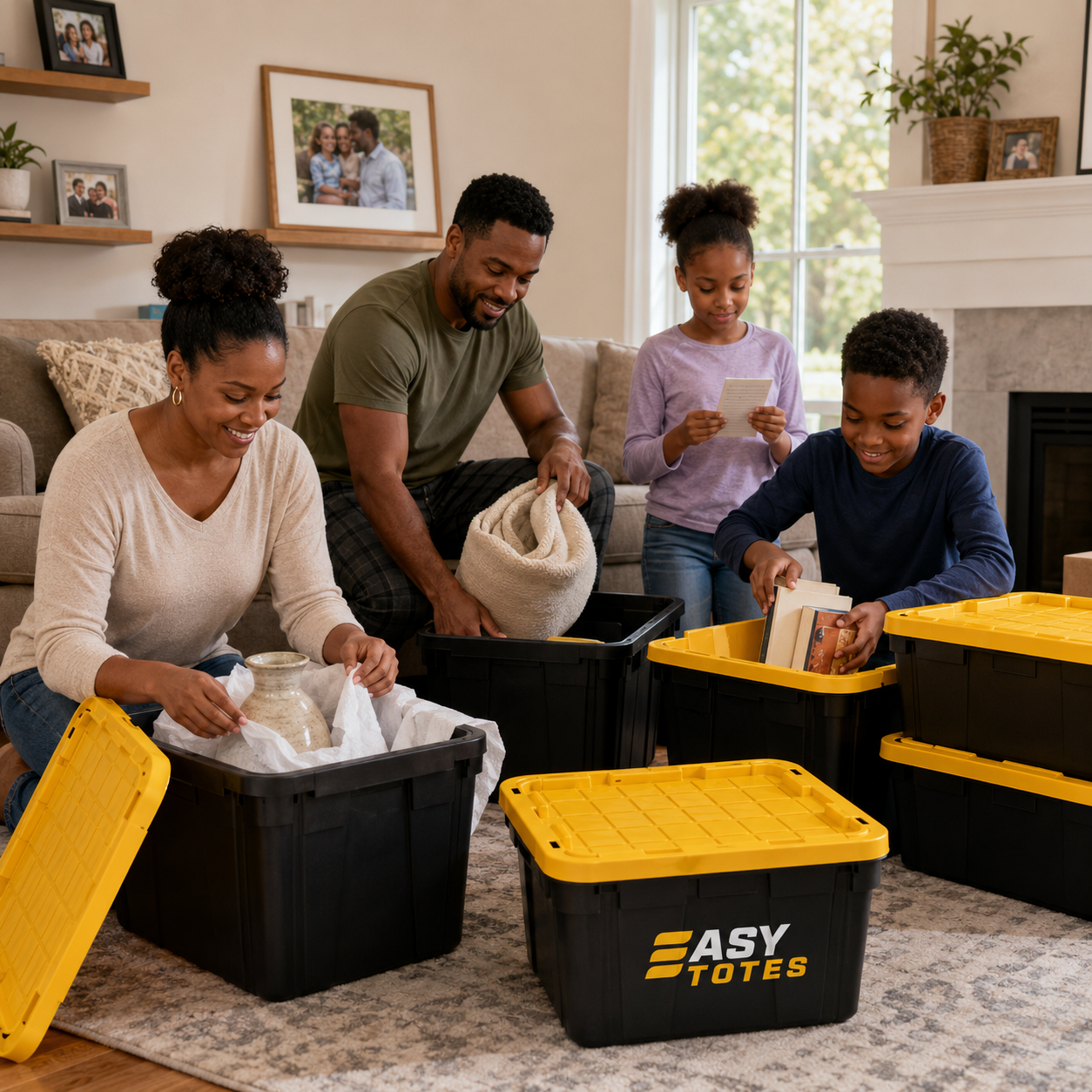Family packing with Easy Totes